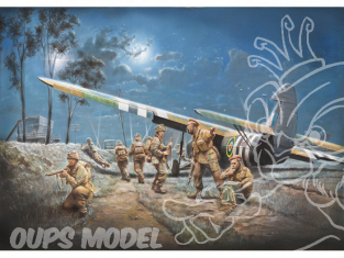 ITALERI maquette avion 1356 A.51 Horsa Mk.I avec figurines de parachutistes 1/72