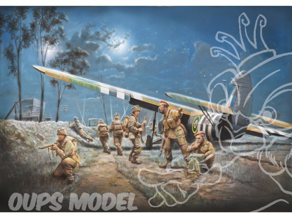 ITALERI maquette avion 1356 A.51 Horsa Mk.I avec figurines de parachutistes 1/72