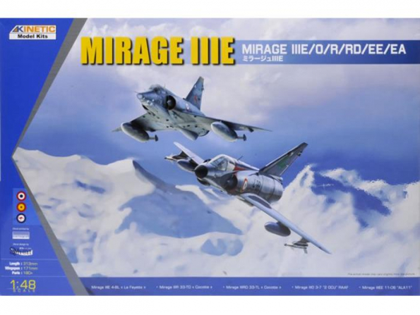 Kinetic maquette avion 48050 MIRAGE IIIE 1/48