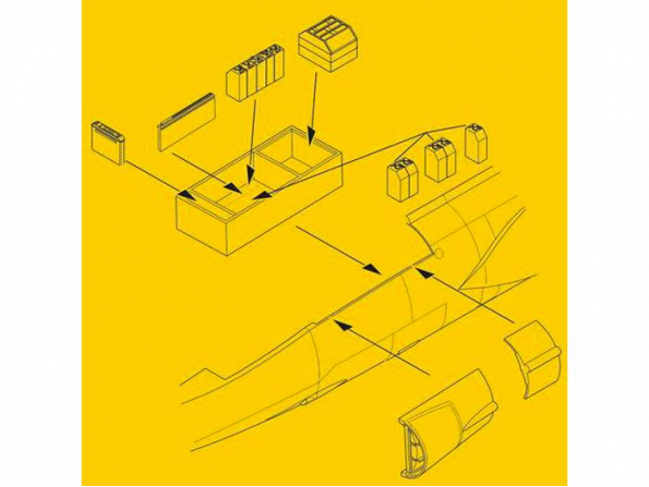 CMK kit resine 5100 F-104 G/S BAIE TRAIN D’ATTERRISSAGE Et CORRECTIONS 1/32