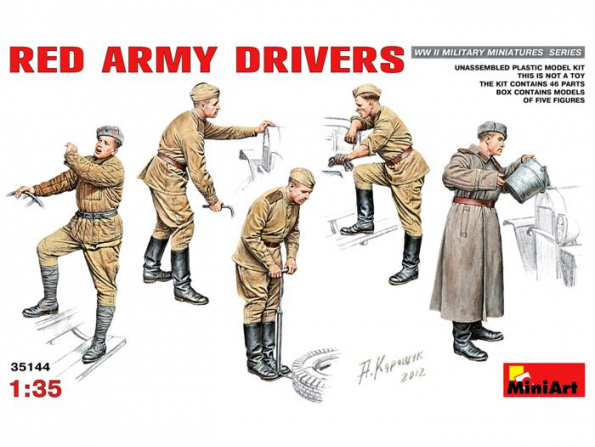 Master Box maquette militaire 35144 SET DE CONDUCTEURS Pour ARMEE ROUGE 1/35