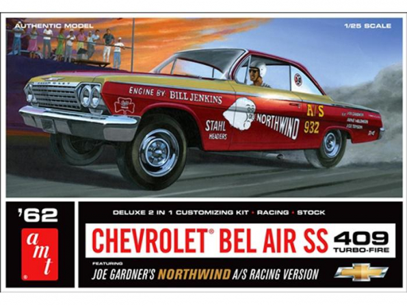 AMT maquette voiture 865 Chevrolet Bel Air SS 1/25