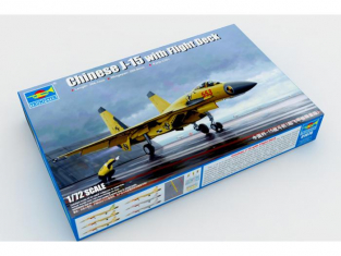 Trumpeter maquette avion 01670 CHASSEUR INTERCEPTEUR CHINOIS J-15 Avec Pont D Envol 1/72