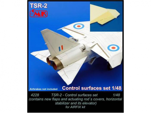 CMK kit resine 4228 TSR-2 - Surface de contrôle. 1/48