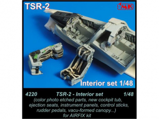 CMK kit resine 4220 TSR-2 Set interieur pour le kit Airfix 1/48