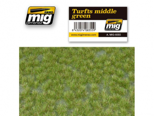 Mig Segment de paysage 8355 Touffes d'herbe vert moyen