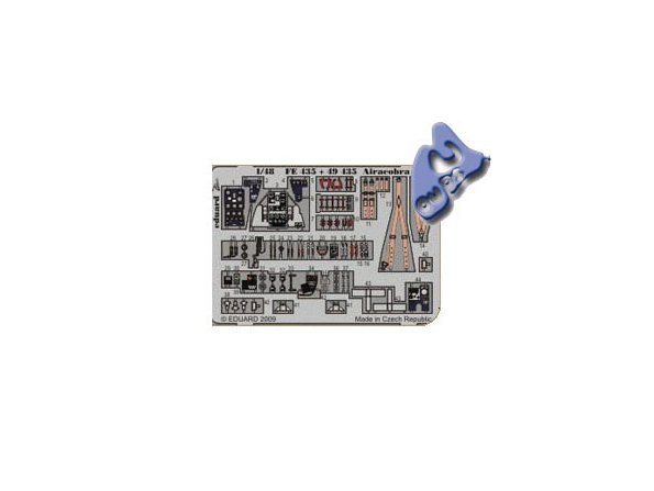 EDUARD photodecoupe FE435 AIRACOBRA MK.I 1/48