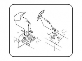 CMK kit resine 4225 TSR-2 set d'aerofreins pour kit Airfix 1/48