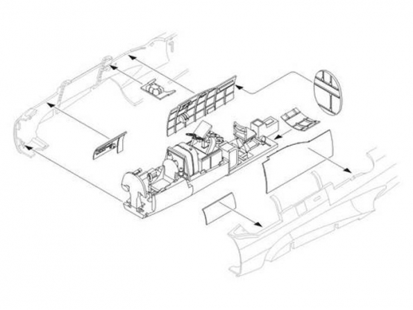 CMK kit resine 4206 Ki-45 Toryu set interior pour kit hasegawa 1/48