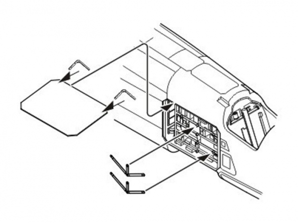 cmk kit resine 4221 TSR-2 Niche éléctronique pour Airfix kit 1/48