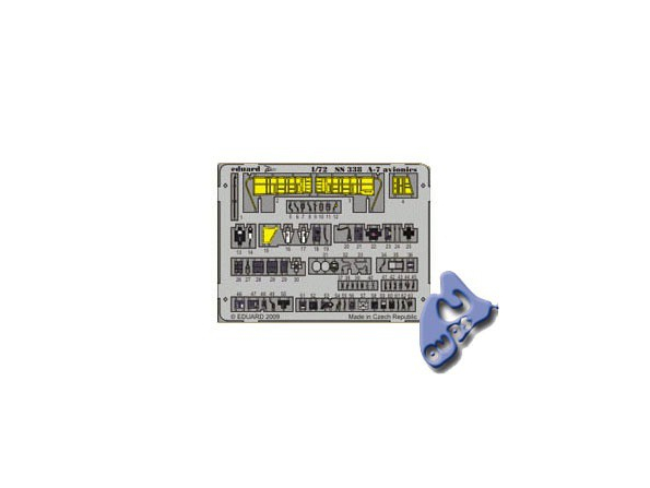 EDUARD photodecoupe SS338 A-7 AVIONICS 1/72