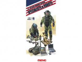 Meng maquette militaire HS-003 ENSEMBLE DÉMINAGE US ARMY DÉMINEURS ET ROBOTS 1/35