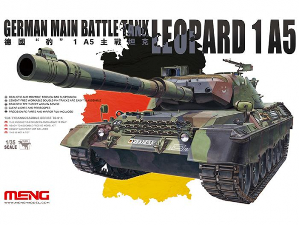 Meng maquette militaire TS-015 GERMAN MAIN BATTLE TANK LEOPARD 1 A5 1/35