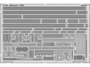 Eduard photodecoupe bateau 17037 Bismarck Revell 1/700