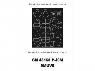 Montex Mini Mask SM48168 P-40M Mauve 1/48