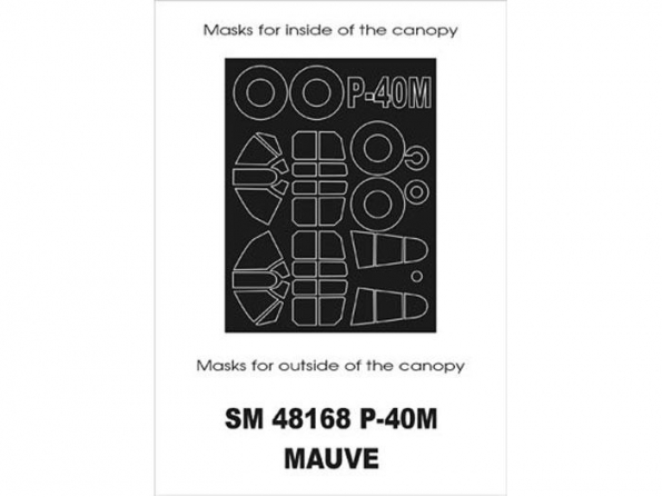 Montex Mini Mask SM48168 P-40M Mauve 1/48