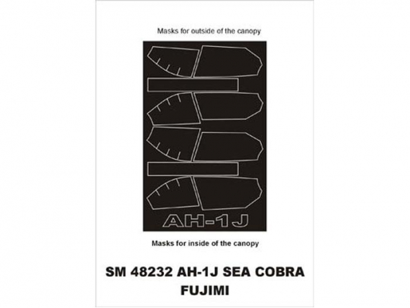 Montex Mini Mask SM48232 AH-1J Sea Cobra Fujimi 1/48