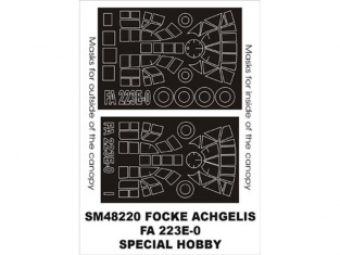 Montex Mini Mask SM48220 FA 223 Drache Special Hobby 1/48