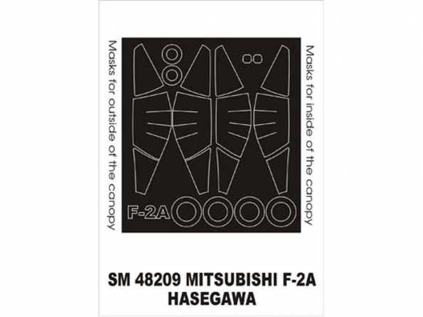 Montex Mini Mask SM48209 Mitsubishi F-2A Hasegawa 1/48