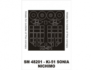 Montex Mini Mask SM48201 Ki-51 Sonia NICHIMO 1/48