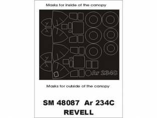Montex Mini Mask SM48087 Arado Ar 234C Revell 1/48
