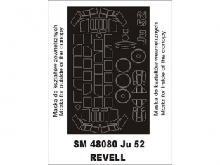 Montex Mini Mask SM48080 Junkers Ju-52/3m Revell 1/48