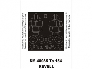 Montex Mini Mask SM48085 Focke Wulf Ta-154 Revell 1/48