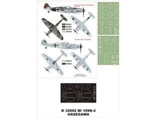 Montex Super Mask K32092 Messerschmitt Bf 109K-4 Hasegawa 1/32