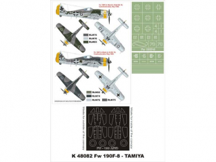 Montex Super Mask K48082 Focke Wulf Fw 190F-8 Tamiya 1/48