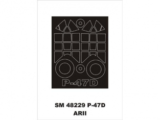 Montex Mini Mask SM48229 P-47D Razorback Arii/Otaki 1/48