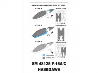 Montex Mini Mask SM48125 F-16A/C Hasegawa 1/48