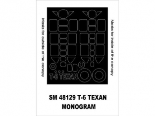 Montex Mini Mask SM48129 T-6 Texan Revell 1/48