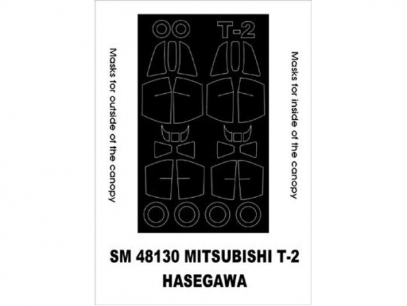 Montex Mini Mask SM48130 Mitsubishi T-2 Hasegawa 1/48