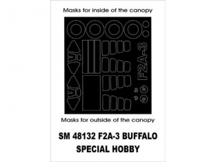 Montex Mini Mask SM48132 F2A-3 Buffalo Special Hobby 1/48