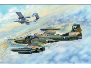 Trumpeter maquettes avion 02889 US A-37B DRAGONFLY Vietnam 1970 1/48