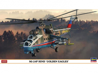 Hasegawa maquette hélicoptère 02127 Mi24P Golden Eagles 1/72