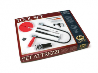 Amati boite d'outil 7012 NOUVEAU SET OUTILS À DÉCOUPER DANS BOÎTE EN COULEURS