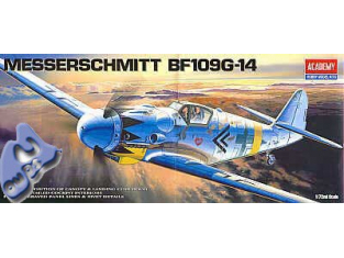 Academy maquettes avion 1653 MESSERSCHMITT BF-109G14 1/72