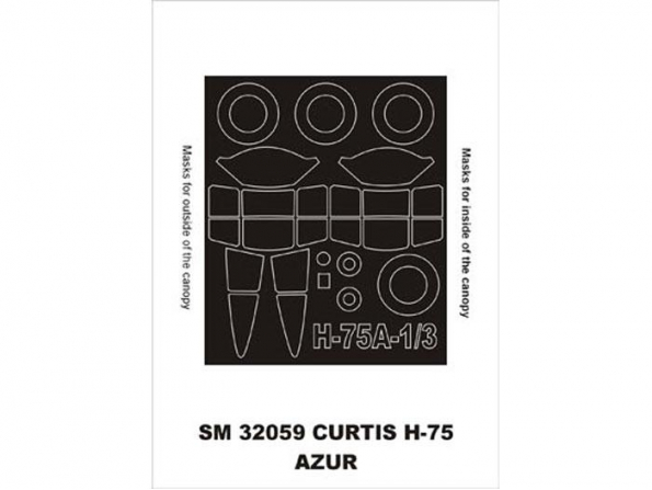 Montex Mini Mask SM32059 Curtiss Hawk H-75A-1/3 Azur 1/32