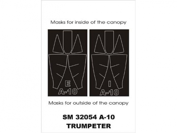 Montex Mini Mask SM32054 A-10A Thunderbolt II Trumpeter 1/32