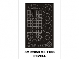 Montex Mini Mask SM32053 Messerschmitt Bf 110G Revell 1/32