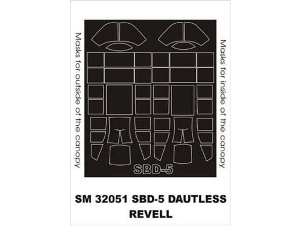 Montex Mini Mask SM32051 Douglas SBD-5 Dauntless Revell 1/32