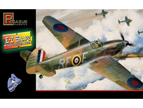 PEGASUS maquette avion 8411 E-Z BuiltKit HURRICANE 1/48