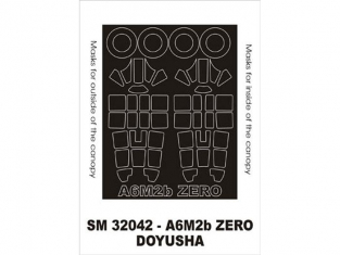 Montex Mini Mask SM32042 A6M2 Zero Doyusha 1/32
