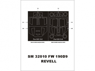 Montex Mini Mask SM32010 Focke Wulf Fw190D-9 Revell 1/32