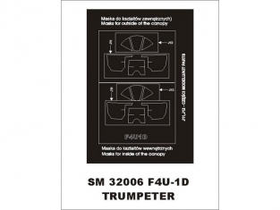 Montex Mini Mask SM32006 F4U-1D Corsair Trumpeter 1/32