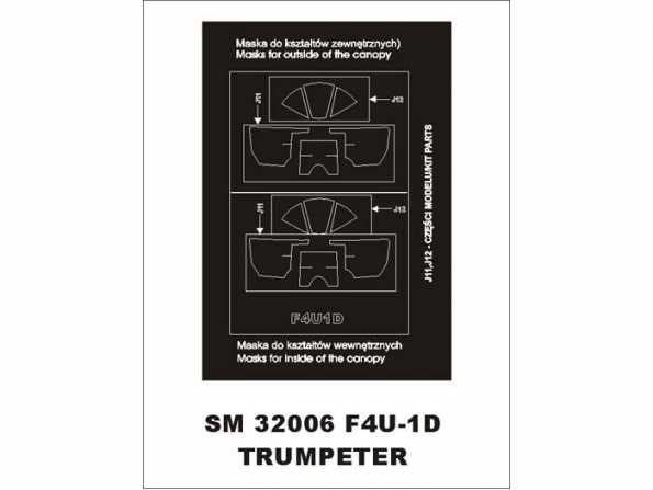 Montex Mini Mask SM32006 F4U-1D Corsair Trumpeter 1/32