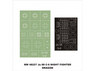 Montex Maxi Mask MM48227 Junkers Ju 88C-6 Night Fighter Dragon 1/48