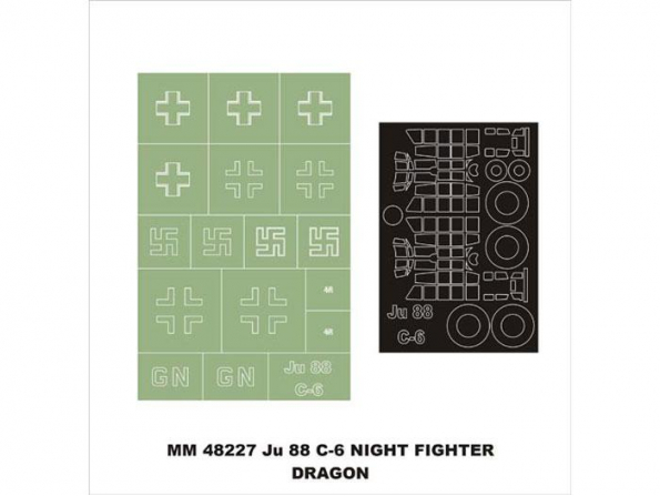 Montex Maxi Mask MM48227 Junkers Ju 88C-6 Night Fighter Dragon 1/48