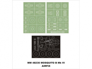 Montex Maxi Mask MM48230 Mosquito B Mk.XVI / PR XVI Airfix 1/48